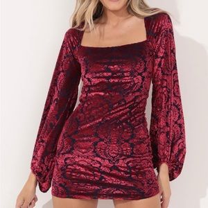 Shantelle - Maroon Velvet dress